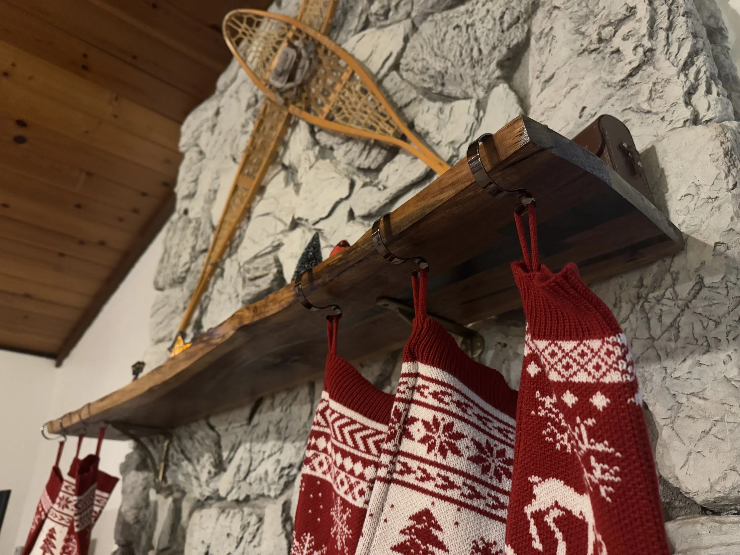 Walnut Fireplace Mantlepiece detail