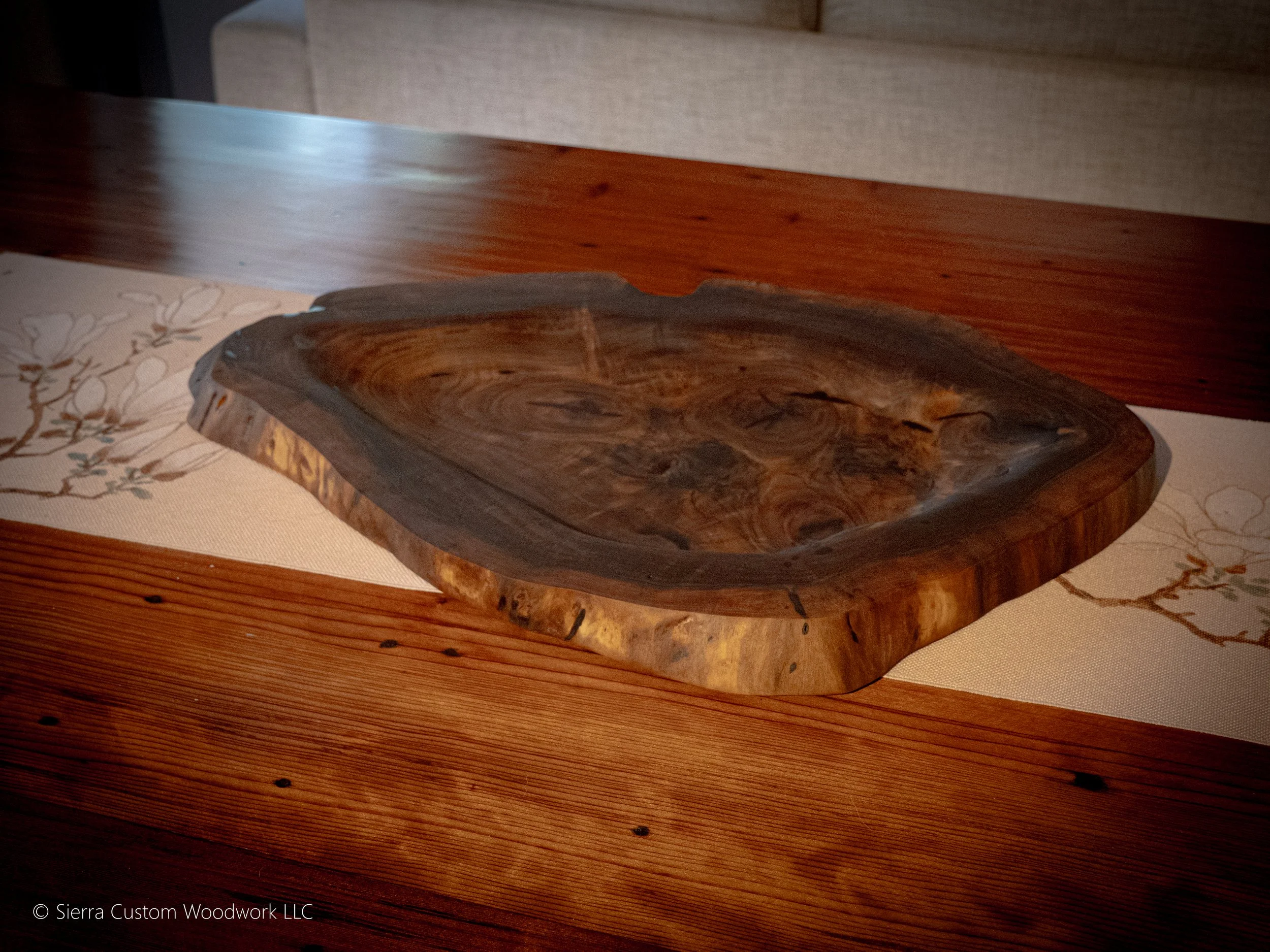 Walnut Tea Tray detail