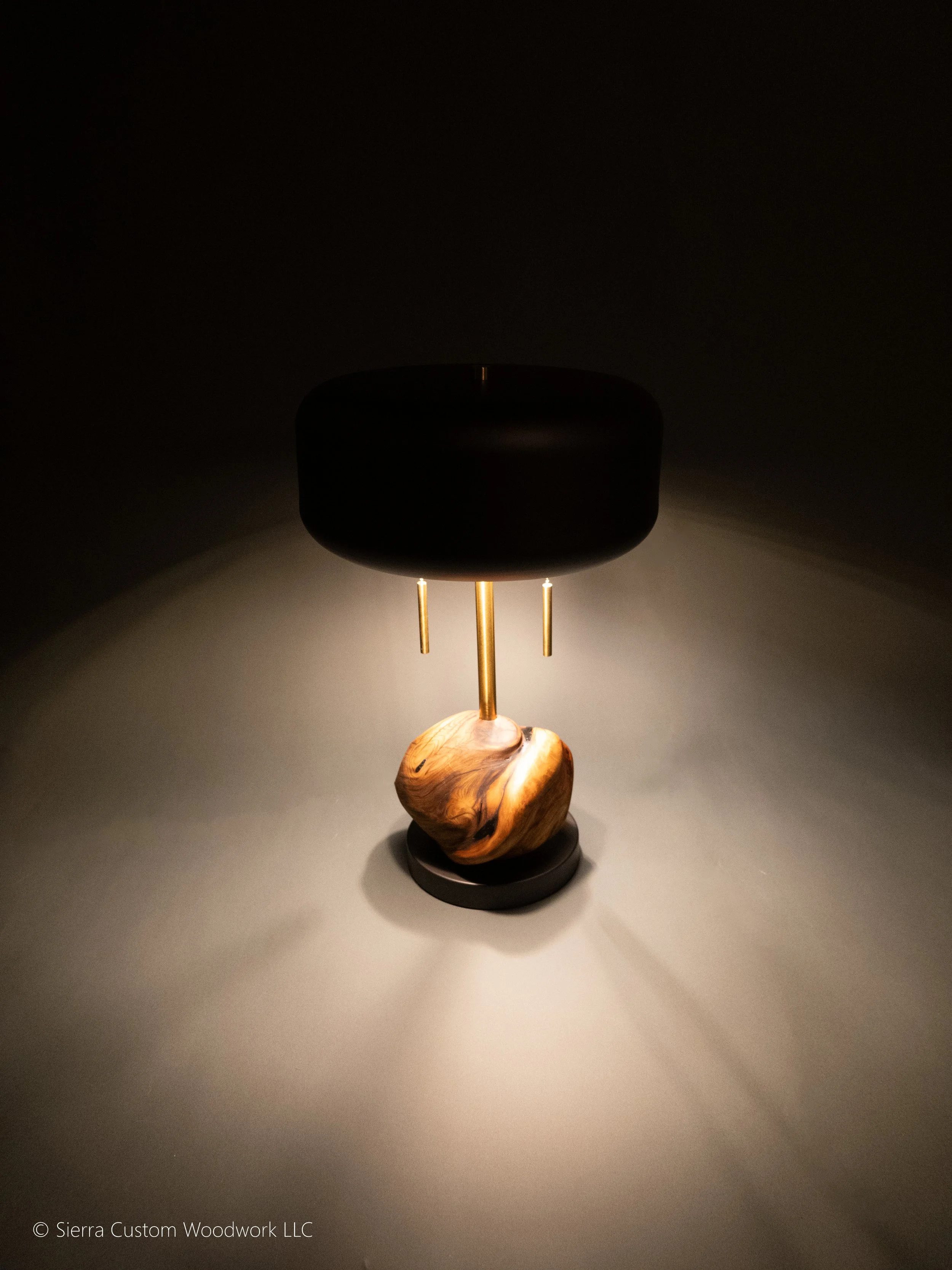 Burl Table Lamp