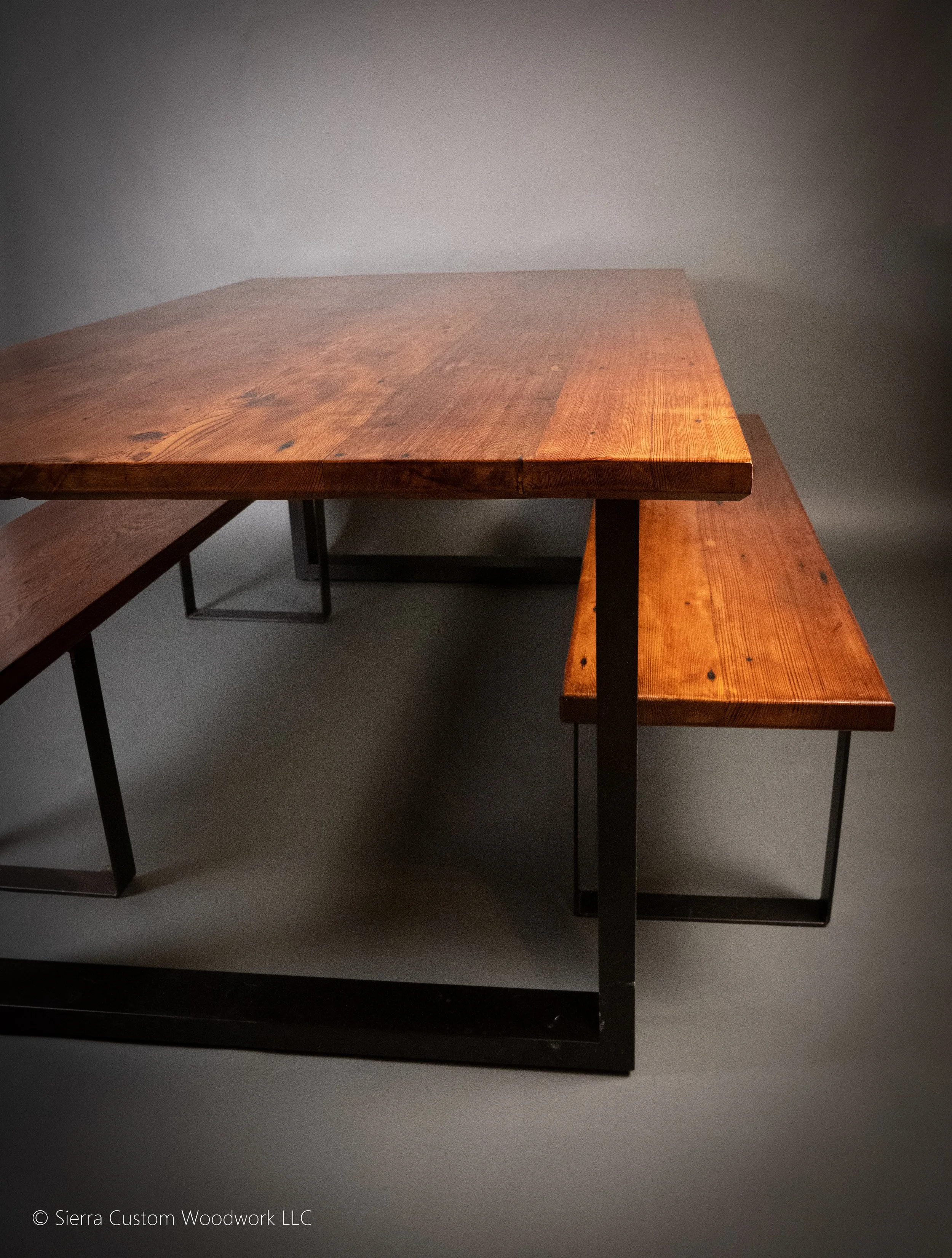 Reclaimed Redwood Dining Table